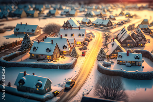 winter in the city,night in the city,night city street,view of the city,landscape with snow,house in the snow,winter landscape with houses
