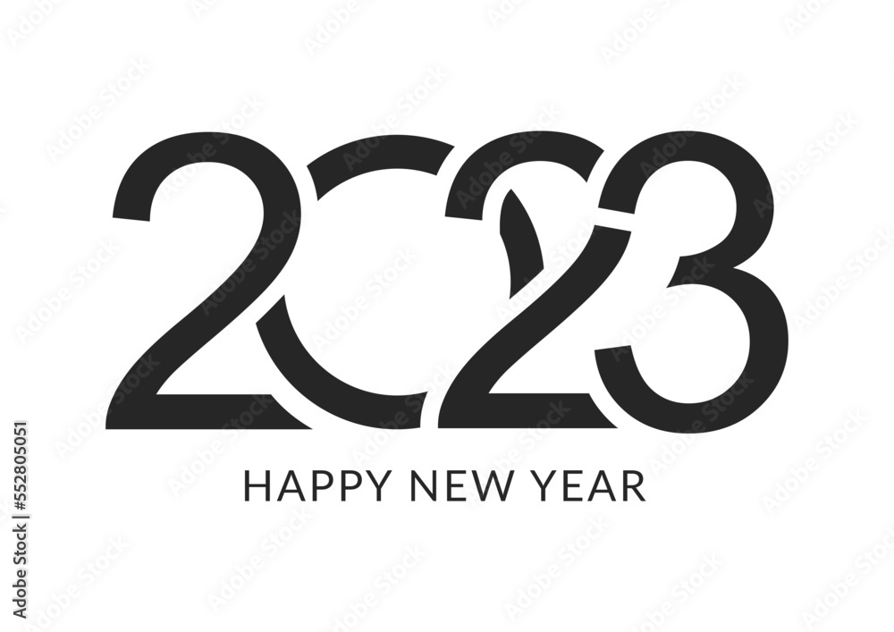 Happy New Year 2023. Vector illustration Happy New Year 2023. Vector illustration