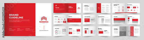 brand guideline or brand guideline layout or brand identity guidelines layout or brand manual