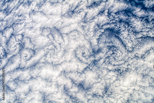 Fototapeta Naklejka Na Ścianę i Meble -  Swirly clouds from space. Digital Enhancement. Elements by NASA