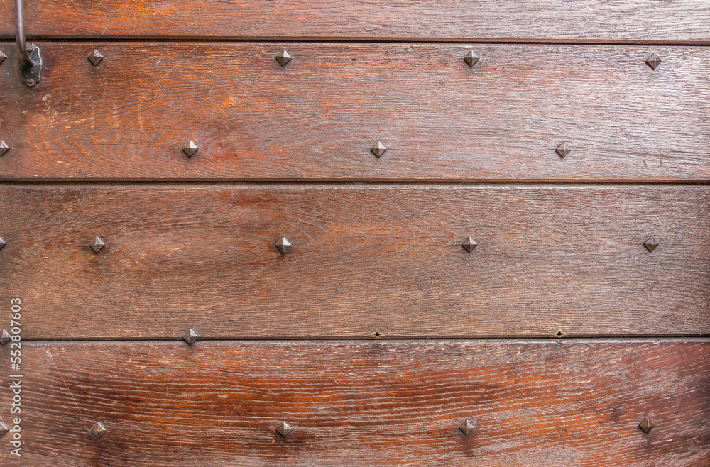 Wood texture with metellic bolts for background, wallpaper Wood texture with metellic bolts for background, wallpaper