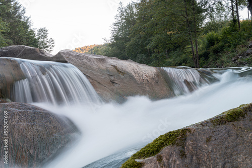 waterfall in the mountains