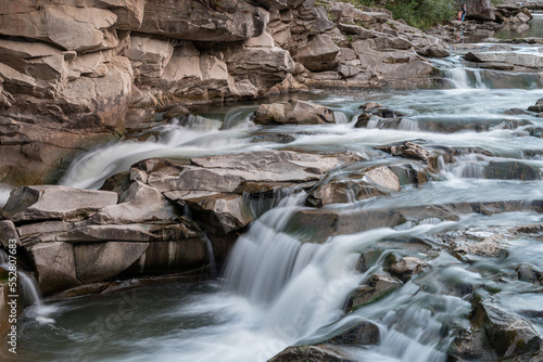 waterfall in the mountains