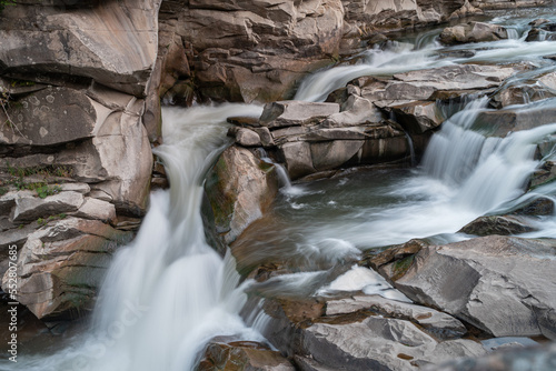 waterfall in the mountains