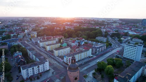 Aerial view of the city Gorzów Wlkp