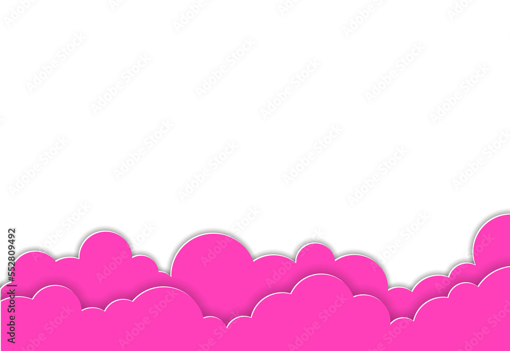 pink cute clouds