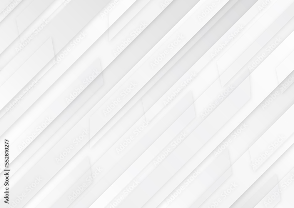 Obraz premium 背景 グレー 白 ストライプ 斜め シンプル 幾何学 直線 グラデーション ボーダー 模様 Background gray white stripe diagonal simple geometric straight line gradation border pattern