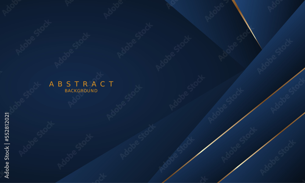 dark blue luxury premium background and gold line. dark blue luxury premium background and gold line.