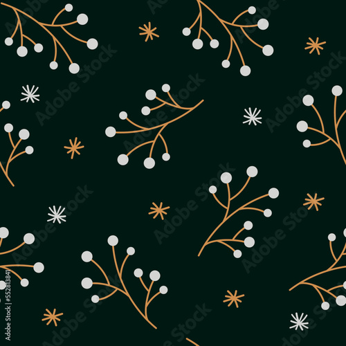 seamless christmas and new year`s pattern. winter and christmas elements. wrap for gifts © Vlada