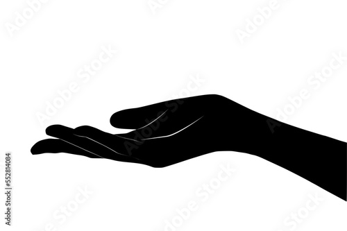 Hand silhouette