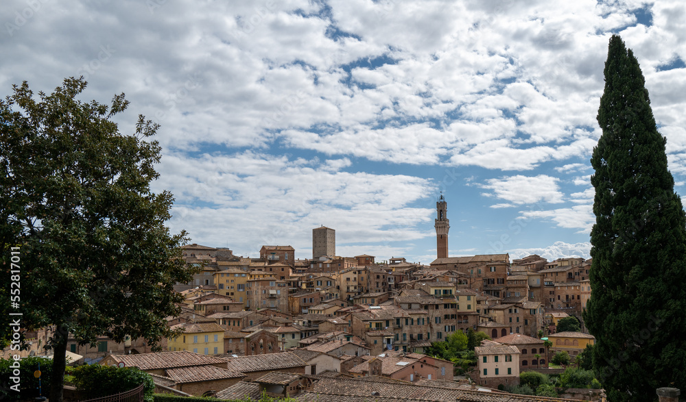 City view of Siena, Italy