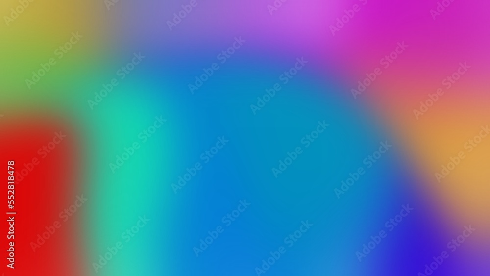 Blurred Color gradient  background in bright colors. Colorful smooth illustration