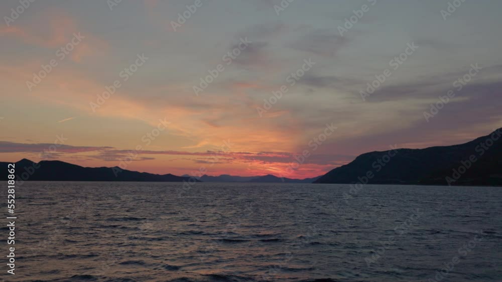 Sunset over the Adriatic Sea, Croatia Sunset over the Adriatic Sea, Croatia