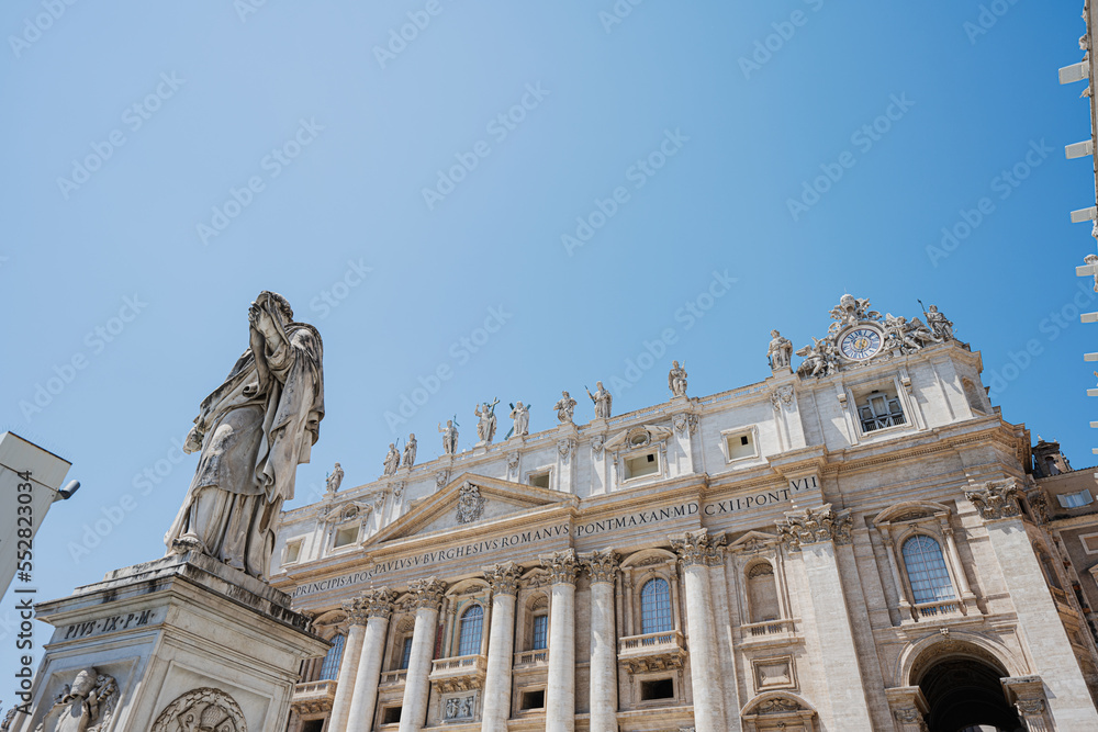 View of St Peter's Basilica in Rome, Vatican, Italy