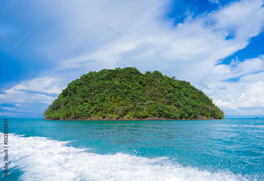 isolated tropical island in the ocean isolated tropical island in the ocean