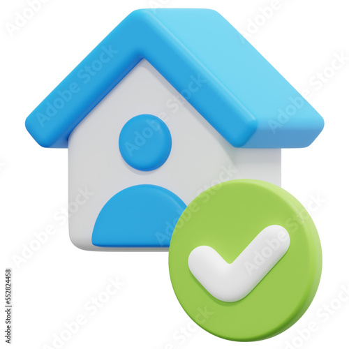 tenant 3d render icon illustration