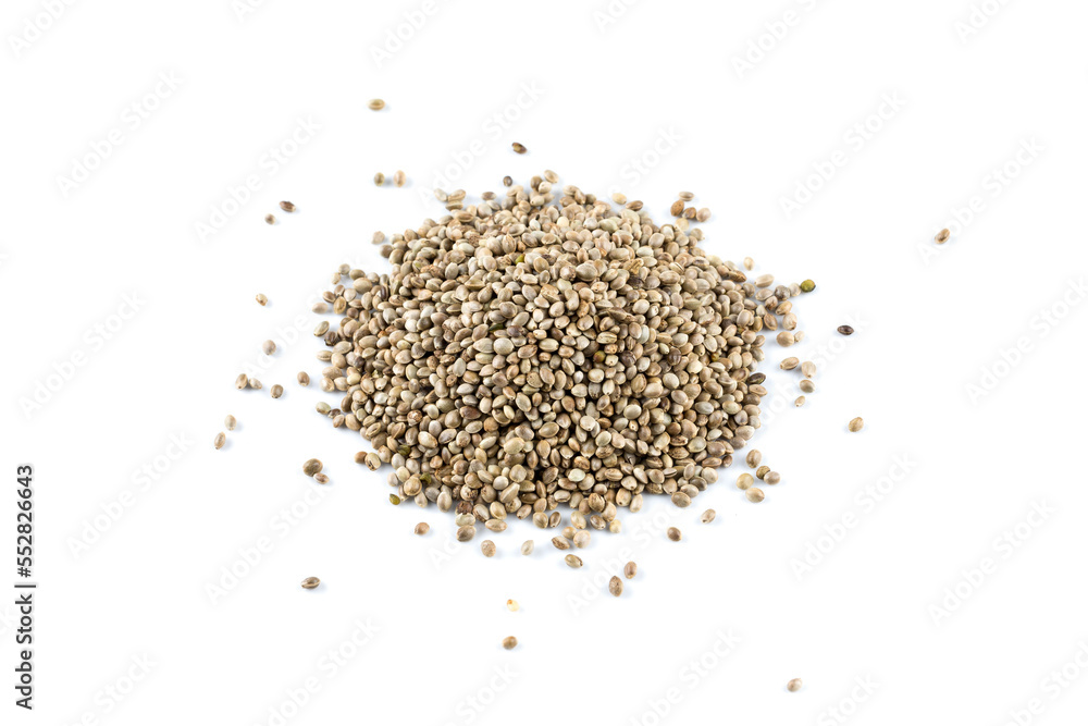 Cannabis hemp seeds pile close up macro shot isolated Cannabis hemp seeds pile close up macro shot isolated