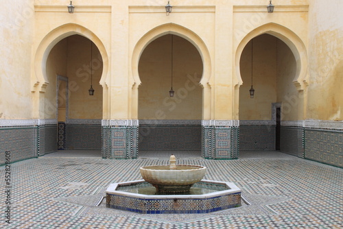 Fotografie Mausoleum of Mouley Ismail in Meknes, Morocco