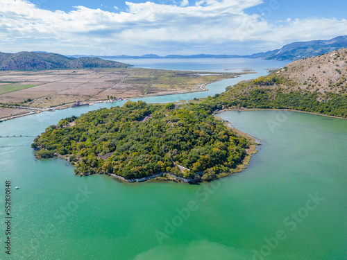 Butrint peninsula, remains of an ancient city, Albania photo