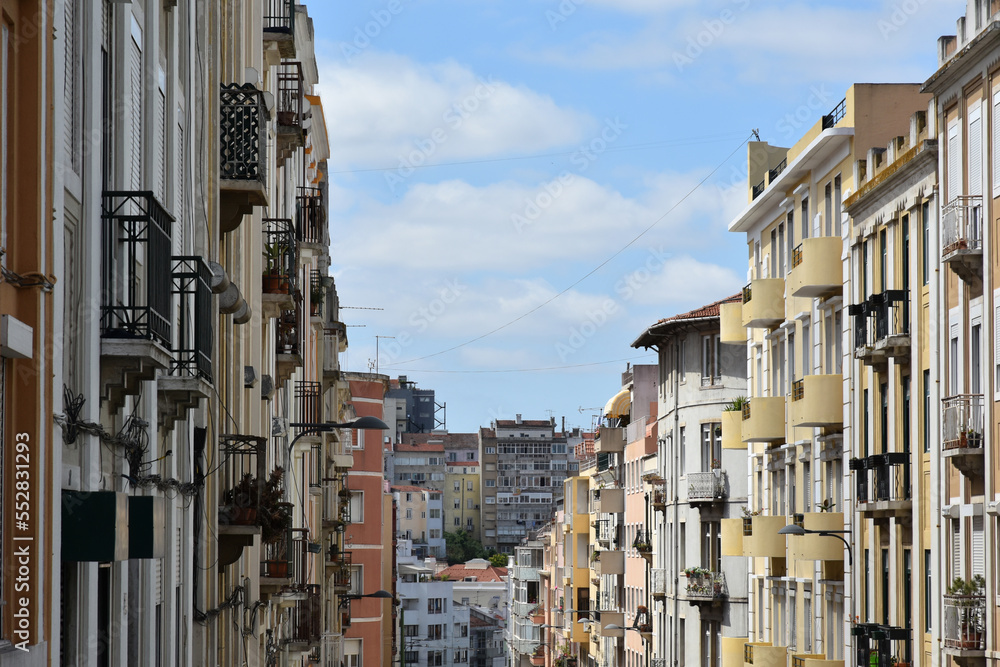 Scenic view of the Lisbon cityscape
