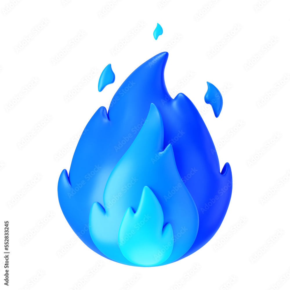 3d fire flame icon with burning red hot sparks isolated on white ...