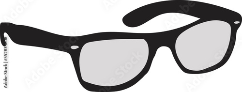 Eyeglasses hand-drawn vector illustration isolated on a white background