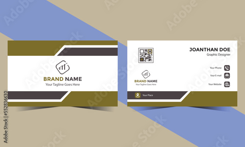 Set of modern business card print templates. Business Card Layout. Premium Business Card Mockup.  Abstract Design. Double-sided creative business card template. modern business card design