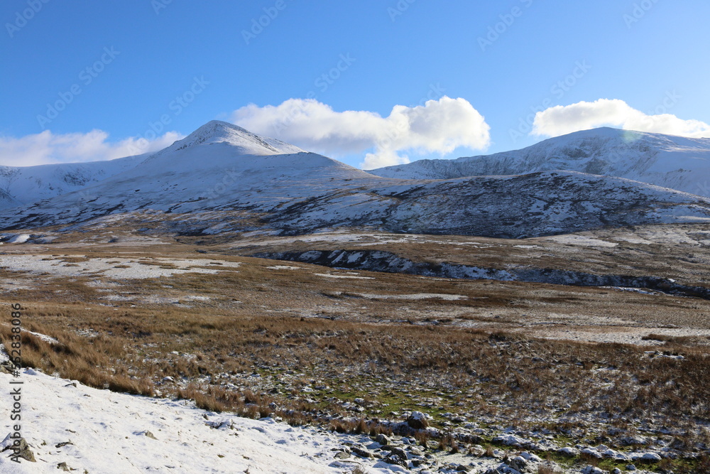 Snowdonia winter carneddau wales