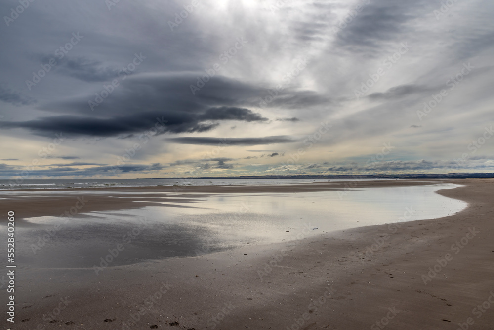 Tentsmuir Beach is in north east Fife, Scotland.