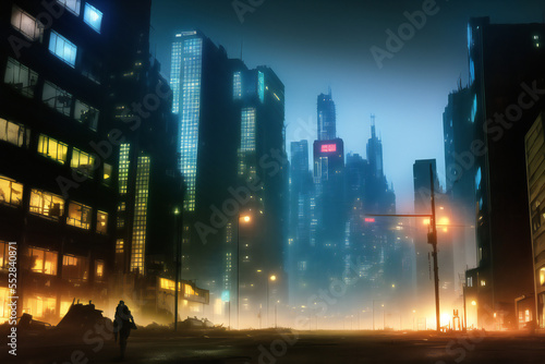 Cyberpunk Sci-Fi City