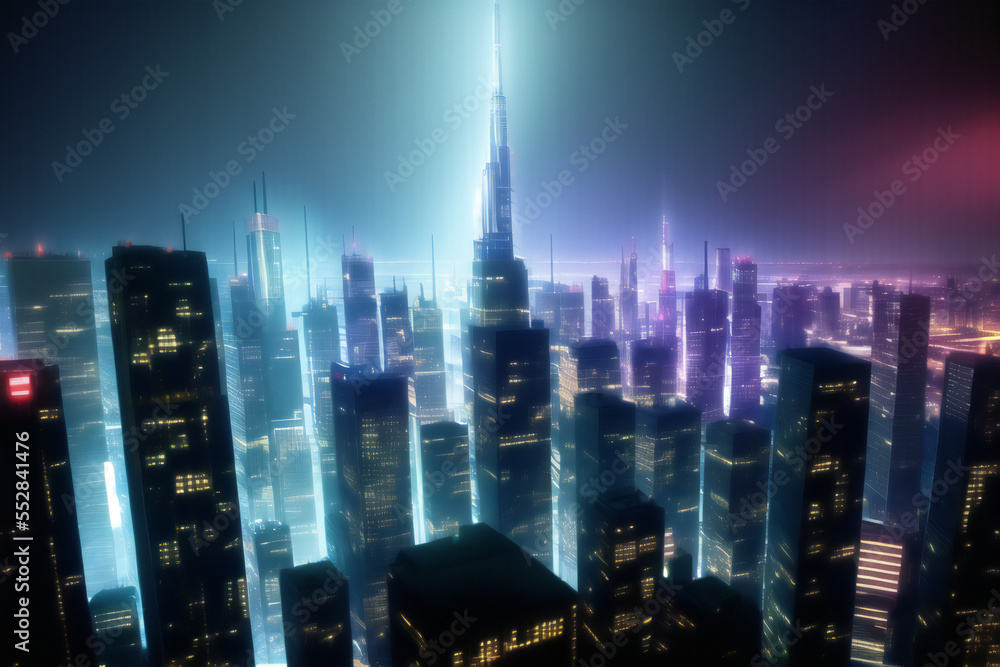Cyberpunk Sci-Fi City