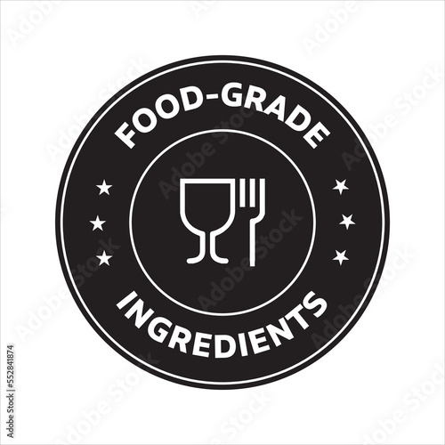 Food Grade Ingredients rounded vector Icon illustration