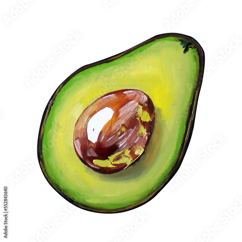 avocado painting