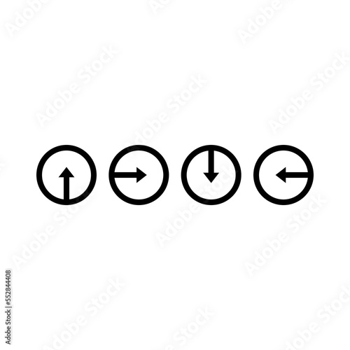 Next, left, right, up, down arrow icon