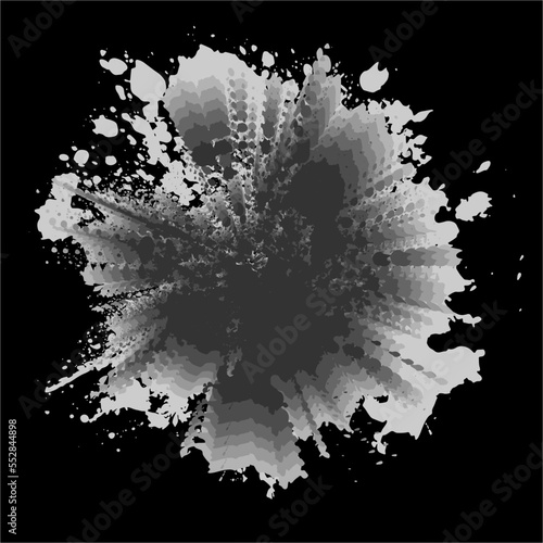Brush themed abstract vector / illustration design, suitable for use on canvas print media such as wall hangings etc