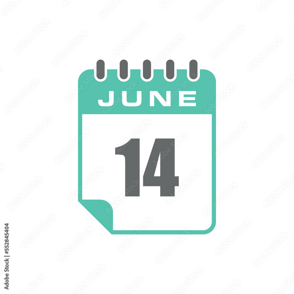 June Calendar Icon Vector Template June Calendar Icon Vector Template
