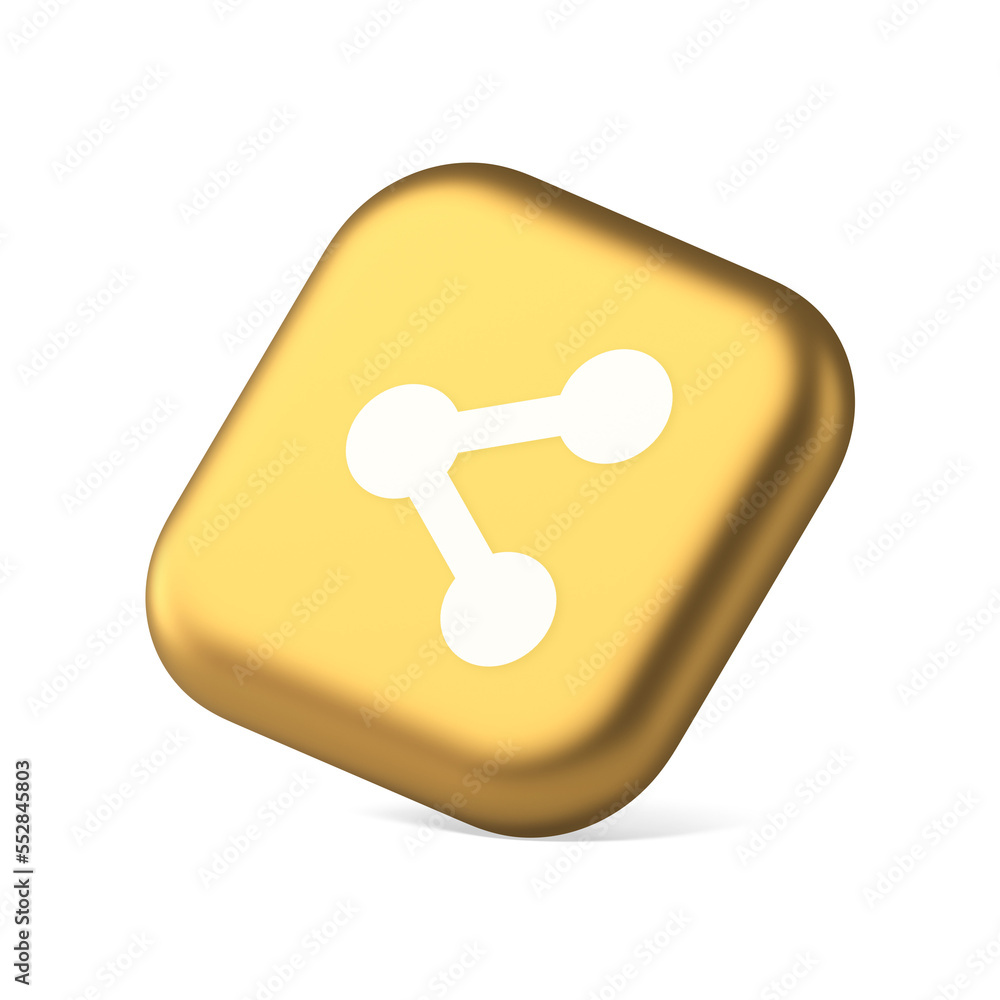 Decentralize compound connection encrypted network button cyberspace management 3d isometric icon Decentralize compound connection encrypted network button cyberspace management 3d isometric icon