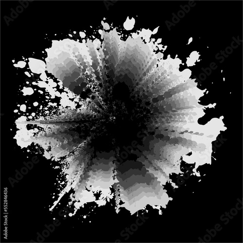 Brush themed abstract vector / illustration design, suitable for use on canvas print media such as wall hangings etc