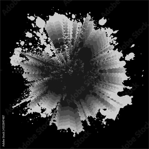 Brush themed abstract vector / illustration design, suitable for use on canvas print media such as wall hangings etc