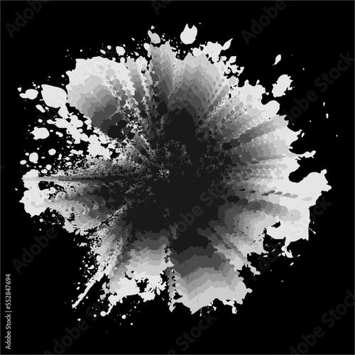 Brush themed abstract vector / illustration design, suitable for use on canvas print media such as wall hangings etc