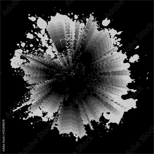 Brush themed abstract vector / illustration design, suitable for use on canvas print media such as wall hangings etc