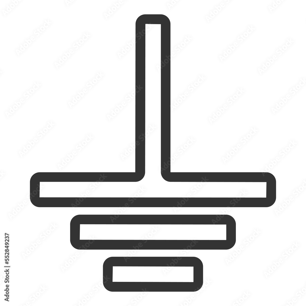 Gground sign - icon, illustration on white background, outline style Gground sign - icon, illustration on white background, outline style