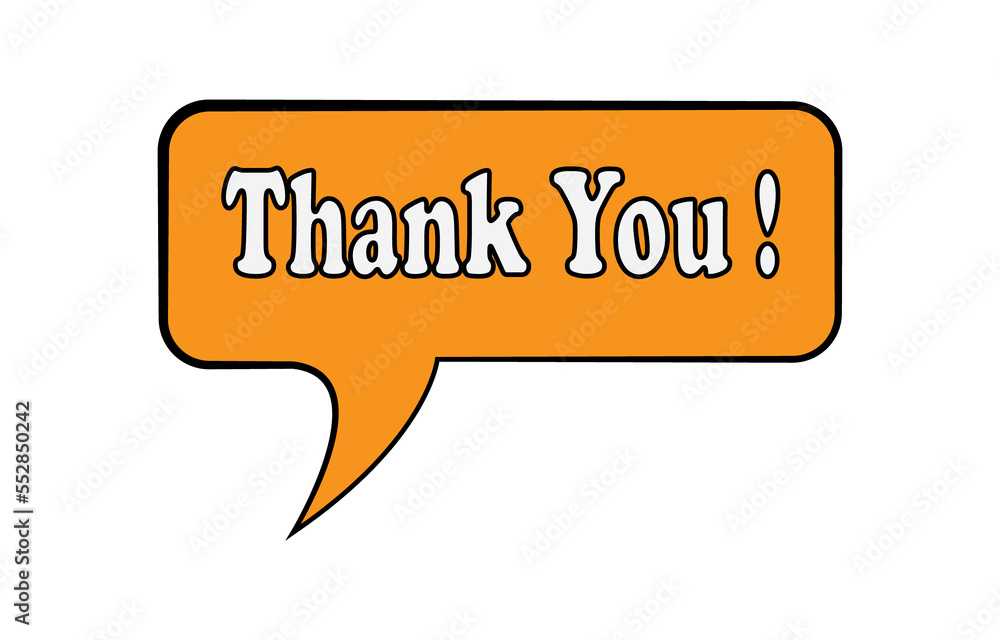 thank you speech bubble