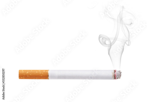 Smoking cigarette isolated photo