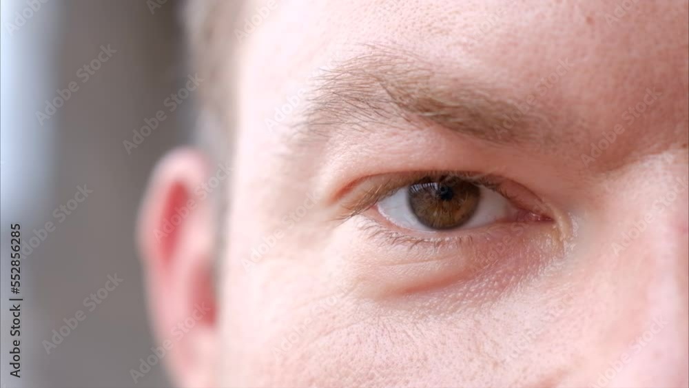 close up of a male eye close up of a male eye