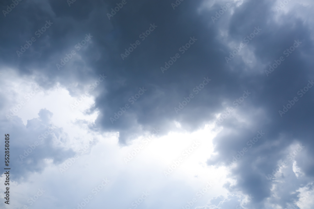 Dark gloomy clouds on sky as background Dark gloomy clouds on sky as background