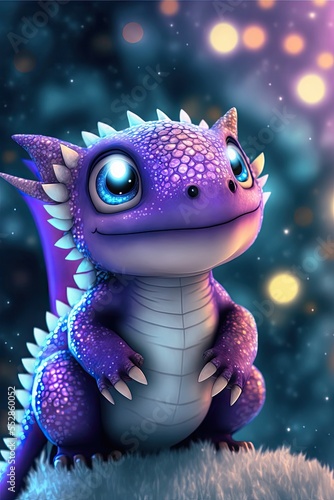 dragon  baby dragon  cute  creature  white  purple  pink  blue  snow  winter  hat  colors  sparkly  scales  generative ai  shiny  adorable  cartoon like  character  baby  fun  art  monster  funny  car