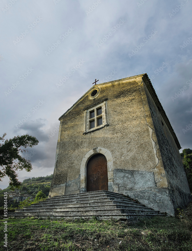Abandoned rural church in Southern Italy