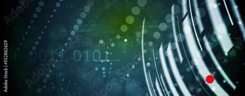 Technology data background, idea of global business solution