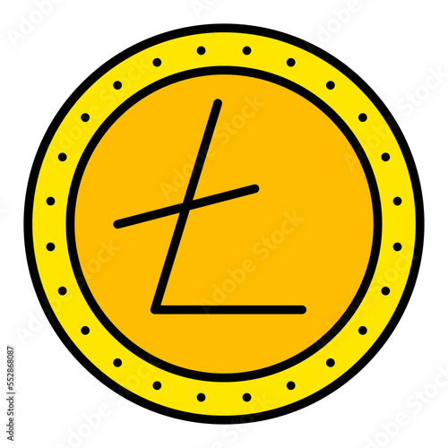 Litecoin Filled Line Icon
